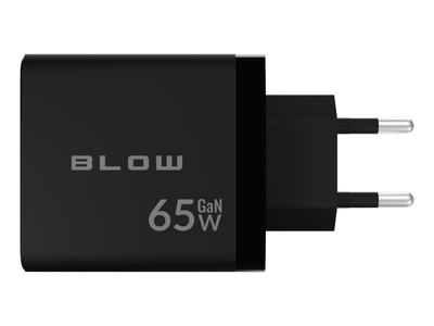 Karikues rrjeti Blow LCD GAN, 65W, 2x USB C PD, i zi