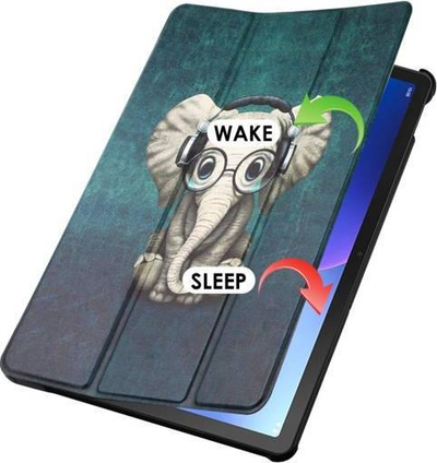 Mbulesë tablet Tech-Protect Smartcase Lenovo Tab M10 Plus 10.6, 3rd Gen, wake sleep, me elefant