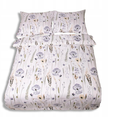 Set shtrati flaneli COLLECTION 2024/2025, 220x200 cm, 100% pambuk, me lule