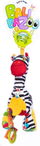 Висечка играчка за бебиња Zoya Zebra, музичка кутија, глодалка, шарена