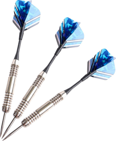 Сет стрели за пикадо Master Darts, 24g, со кутија, црно сино