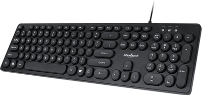 Tastierë Rebel WDK100, me kabllo USB 2.0, taste membranë, e zezë