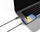 Kabllo USB Smrter Speedy C, USB C me USB C, 1 m, 60W, e zezë