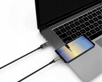 Kabllo USB Smrter Speedy C, USB C me USB C, 1 m, 60W, e zezë