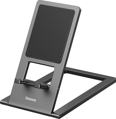 Mbajtëse tavoline Baseus Foldable Metal Desktop Holder, metal, paloset, gri e errët