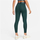 Leggins Nike Pro Mid Rise, për femra, Deep Jungle Metallic Silver