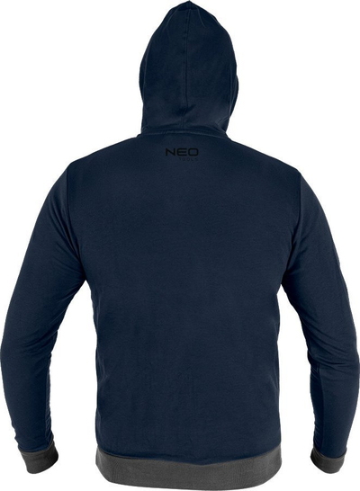 Bluzë fleece Topex 81-513 S, me kapuç, madhësia S, blu e errët