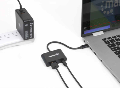 Adaptor USB‑C Manhattan, HDMI 4K 60Hz, Power Delivery 60W, i zi