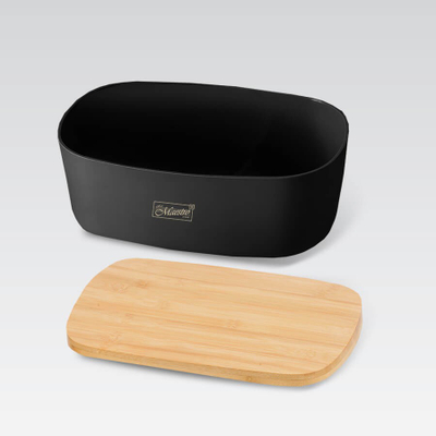 Kuti buke Feel Maestro MR-1776, plastikë dhe dru, 34.5 x 13 x 23.5 cm, e zezë