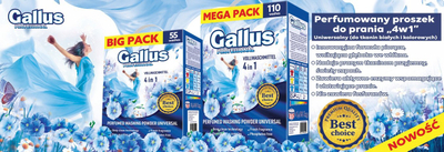 Прашок за перење Gallus Universal White Powder, 3.05kg, 55 перења