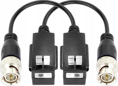 Video balun Hikvision DS-1H18S/E(C), për kamera sigurie, transmetim me UTP, ngjyrë e zezë