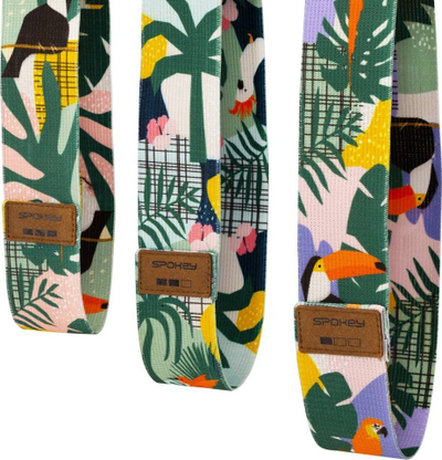 Set shirita trajnimi Spokey HOME JUNGLE, 3 unaza rezistence, pambuk, shumëngjyrësh