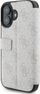 Këllëf libri Guess 4G Metal Logo për iPhone 16 Plus 6.7", me xhepa, rozë