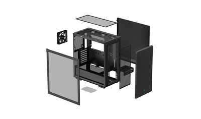 Kasa kompjuteri Deepcool CH510, mid tower ATX, xham i temperuar, e zezë