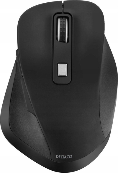 Mouse ergonomik pa tela DELTACO Office, 2.4 GHz, silent click, i zi
