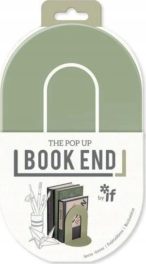Држач за книги IF Pop Up Book End, пренослив, папрат зелена, зелена