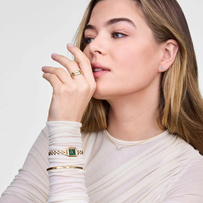 Orë për femra Daniel Wellington Quadro Mini DW00100852, e artë