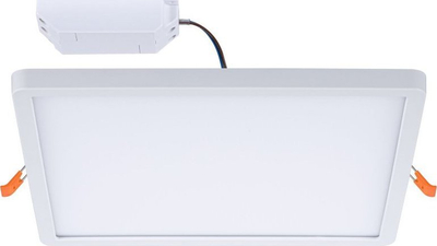 Panel i futur LED Paulmann Areo Angular, 23 cm, 3-step dim, i bardhë