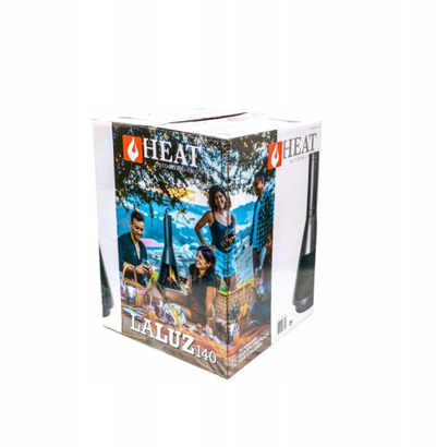 Oxhak kopshti Ambiance HEAT LA LUZ, për dru, çelik, i zi