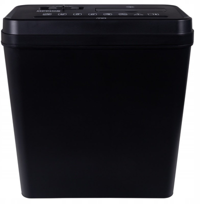 Shredder OFFICE PRODUCTS, 10 fletë A4, kosh 14L, i zi
