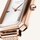 Orë për femra Rosefield The Octagon XS Mesh Rose Gold OWRMR-O59, e artë/rozë