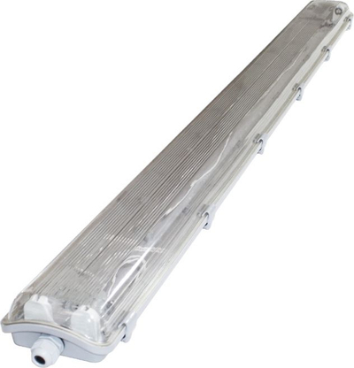 Llambë industriale Bemko (C14-E-OHL-120-2KP), 120cm, 2 x T8, LED PC, e bardhë
