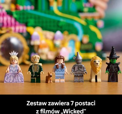 Dekor muri Emerald City, set montues, motiv Wicked, jeshile