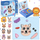 Set magnetik lojrash Dodo Animal Faces, 77 copa, për kalamaj 3+, shumëngjyrësh