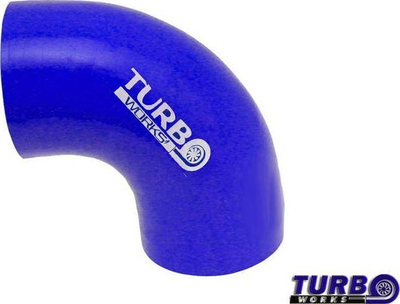 Tub silikoni reduktues 90° për marrje ajri, 51 mm në 57 mm, i zi