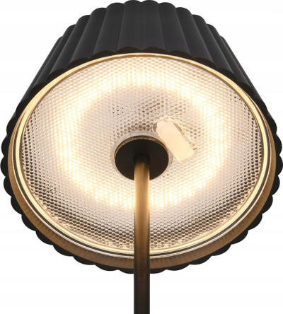 Llampë dyshemeje Reality Leuchten Suarez, LED, 123 cm, metal, e zezë