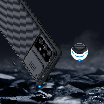 Mbrojtëse Nillkin CamShield Pro për Galaxy A53 5G, e kaltër