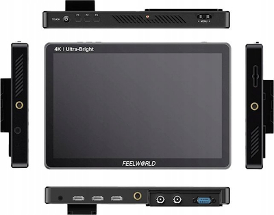 Полев монитор Feelworld LUT11S, 10.1", 3D LUT, SDI HDMI, црн