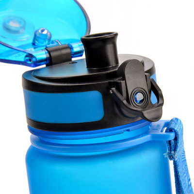 Shishe sportive Meteor me filter, 650 ml, transparente, blu