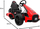 Go-kart elektrik Ramiz XR-1, për fëmijë, timon i rregullueshëm, i kuq
