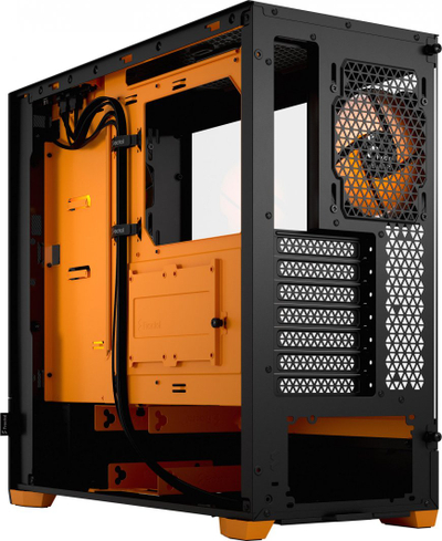 Kasë Pop Air RGB TG (FD-C-POR1A-05), e zezë/e portokalltë