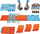 Set piste garash Hot Wheels Race Crate, 3 në 1, me 2 vetura, portokalli
