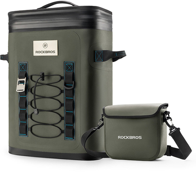 Çantë shpine termike Rockbros, 20L, me izolim, gri
