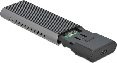 Kuti e jashtme SSD Delock 42638, M.2 NVMe SATA, USB C 3.2 Gen 2, metalike