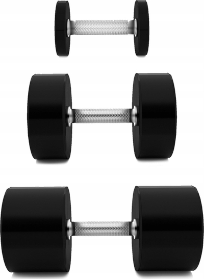 Set pesha dore HMS Training Set, 2x 2.5‑50 kg, poliuretan, shumëngjyrësh