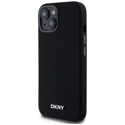 Kapak telefoni DKNY Liquid Silicone MagSafe, për iPhone 14 15 13 6.1", i zi