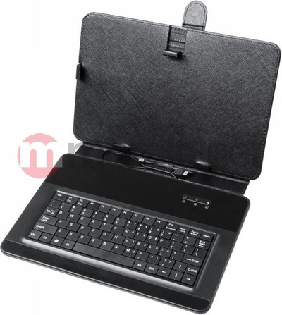 Këllëf universal për tablet 9.7", me tastierë micro USB, i zi