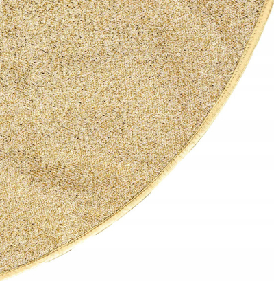 Tapet për poshtë pemës Atmosphera Rug Under Christmas Tree, Ø 90 cm, poliester, i artë me shkëlqim