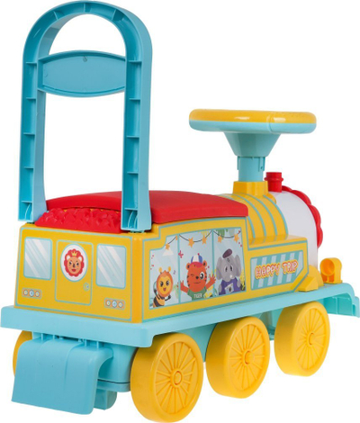 Tren lodër kalorës Dearbong Musical Lion, me drita edhe tinguj, për kalamaj 3+ vjeç, shumëngjyrësh