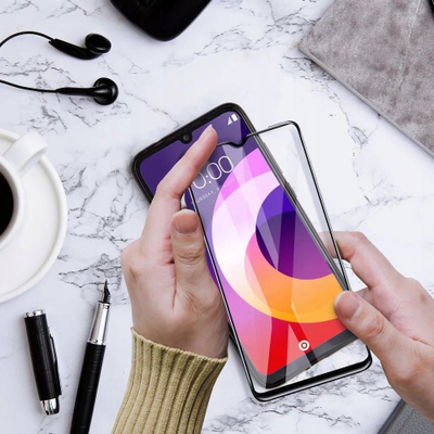 Mbrotës ekrani qelq keramik 5D për Samsung Galaxy A14 5G, transparencë e lartë, i zi