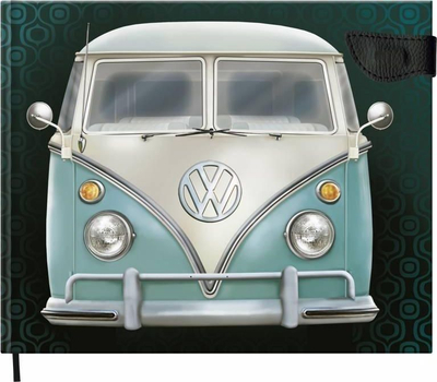 Fletore dekorative Boncahier On the Road Volkswagen T1, format i vogël, kapak i ilustruar, shumëngjyrëshe