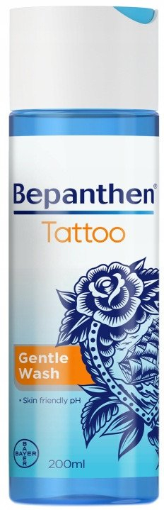 Гел за миење за тетоважи Bepanthen Tattoo, 200 ml