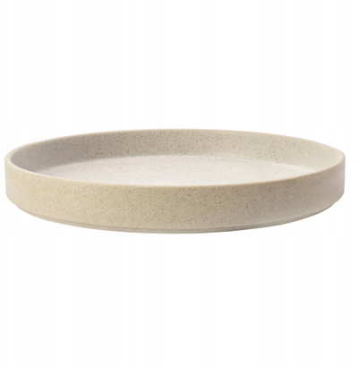 Pjatë e sheshtë Verlo LESS, 22 cm, porcelan, bezhë