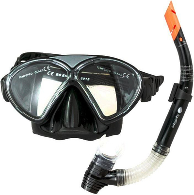 Maskë noti AquaWave Dolphin JR SET e zezë-e hirtë (PLWAQWAKC0004)