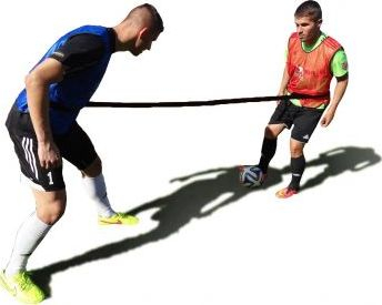 Rrip stërvitor futbolli YakimaSport 1 on 1 Training Belts, 1.5m, për dy lojtarë