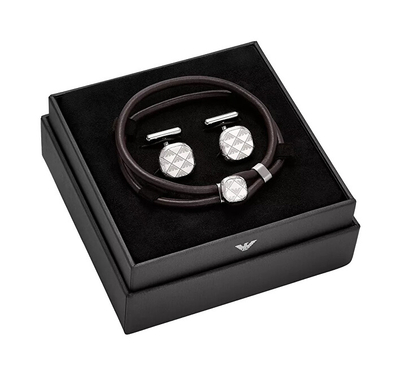 Set për meshkuj Emporio Armani EGS3151SET, byzylyk + mansheta